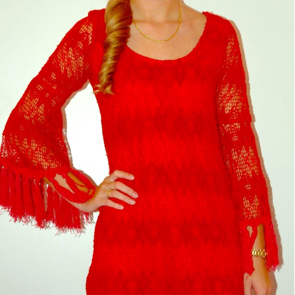 Voom by Joy Han RED Corrine Bell Dress M